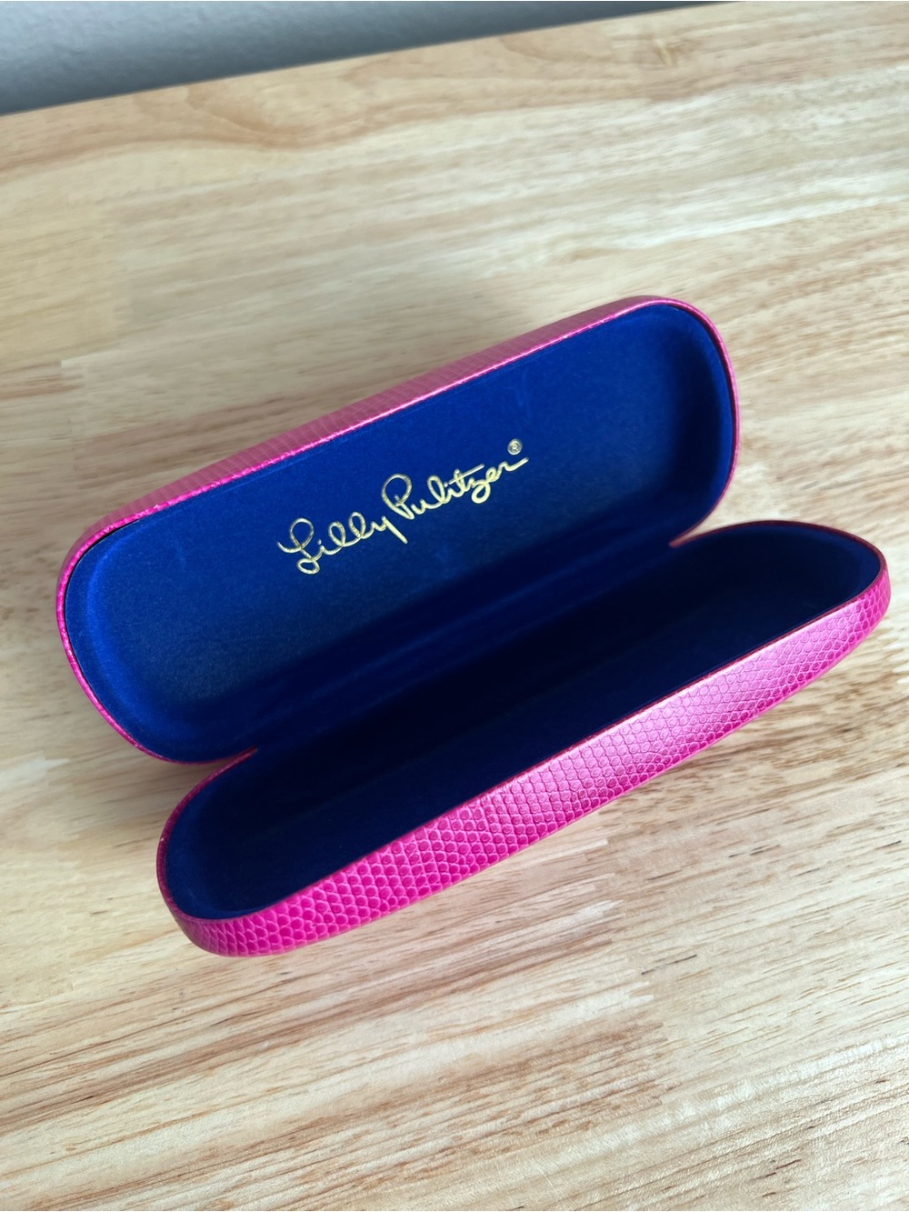 Lilly Pulitzer Pink Hard Eyeglass Sunglasses Case